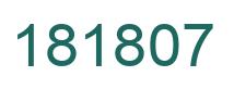 Number 181807 green image