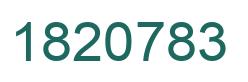 Número 1820783 imagen verde