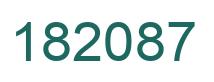 Número 182087 imagen verde