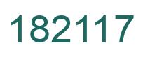 Number 182117 green image