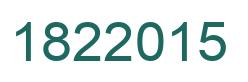 Number 1822015 green image