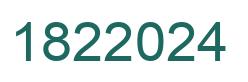 Number 1822024 green image