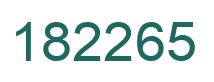 Número 182265 imagen verde