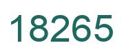 Número 18265 imagen verde