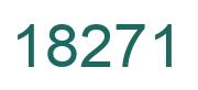 Number 18271 green image
