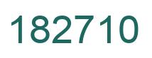 Number 182710 green image