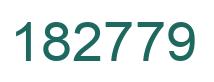 Number 182779 green image