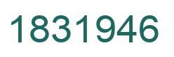 Número 1831946 imagen verde