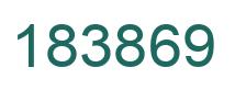Number 183869 green image