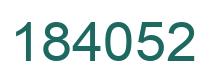 Número 184052 imagen verde