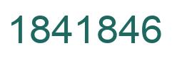 Number 1841846 green image