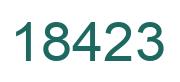 Número 18423 imagen verde