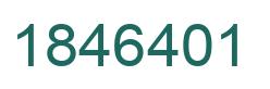 Number 1846401 green image