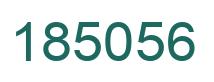 Number 185056 green image