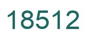 Número 18512 imagen verde