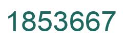 Number 1853667 green image