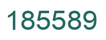 Number 185589 green image