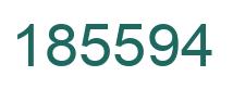Number 185594 green image