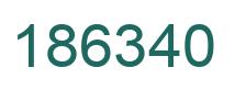 Número 186340 imagen verde