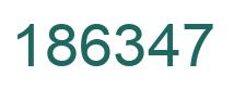 Número 186347 imagen verde