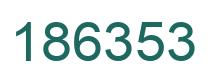 Número 186353 imagen verde