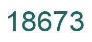 Número 18673 imagen verde