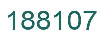 Number 188107 green image
