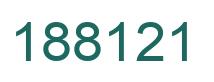 Número 188121 imagen verde