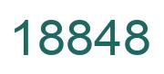 Number 18848 green image