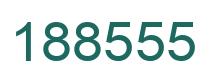 Number 188555 green image