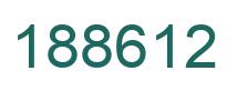 Número 188612 imagen verde