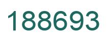 Number 188693 green image