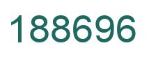 Number 188696 green image