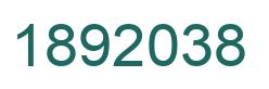 Number 1892038 green image