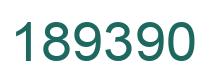 Number 189390 green image
