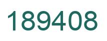 Número 189408 imagen verde