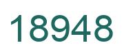 Number 18948 green image