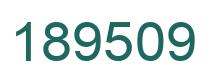 Número 189509 imagen verde