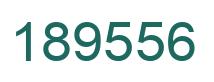 Number 189556 green image