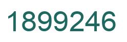 Number 1899246 green image