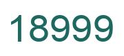 Número 18999 imagen verde