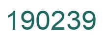 Número 190239 imagen verde