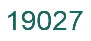 Number 19027 green image