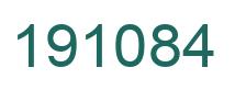 Número 191084 imagen verde