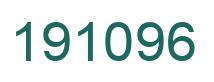 Number 191096 green image
