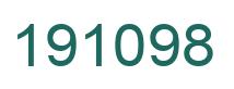 Number 191098 green image