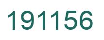 Number 191156 green image