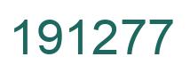 Número 191277 imagen verde