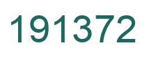 Number 191372 green image