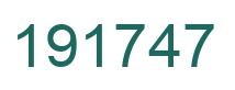 Número 191747 imagen verde